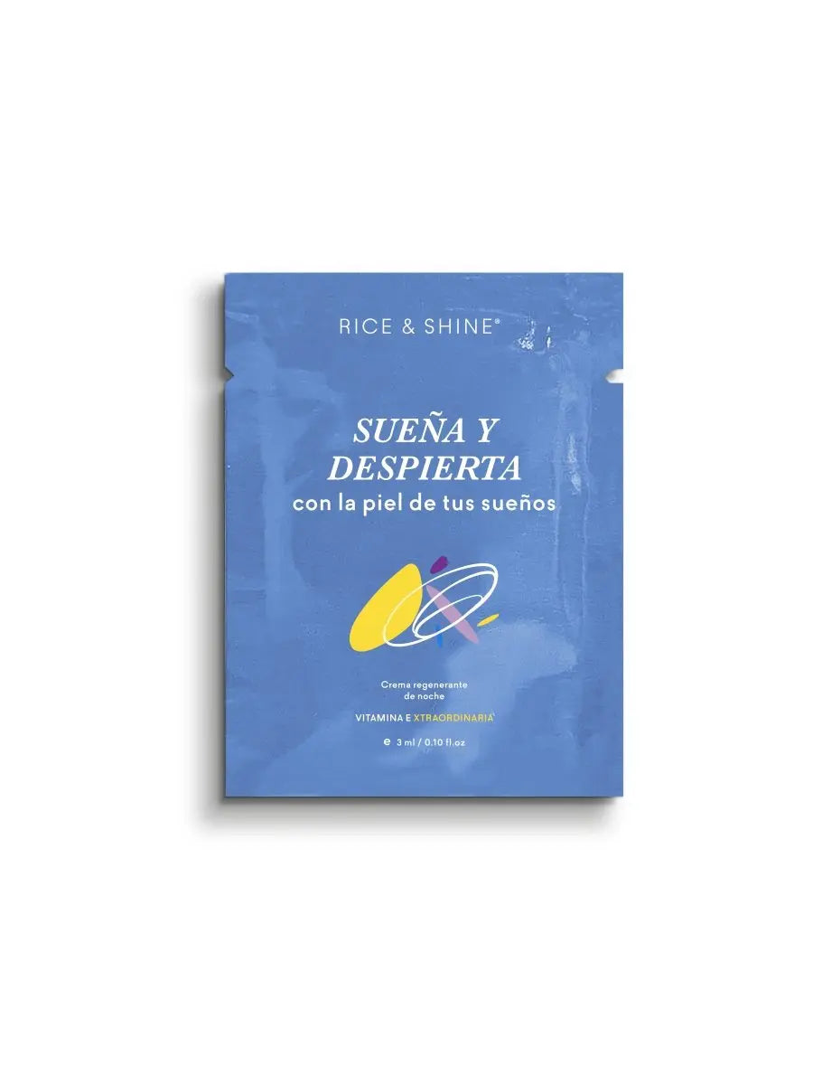 Muestra gratis Crema de Noche Rice & Shine con vitamina E - Muestra gratis