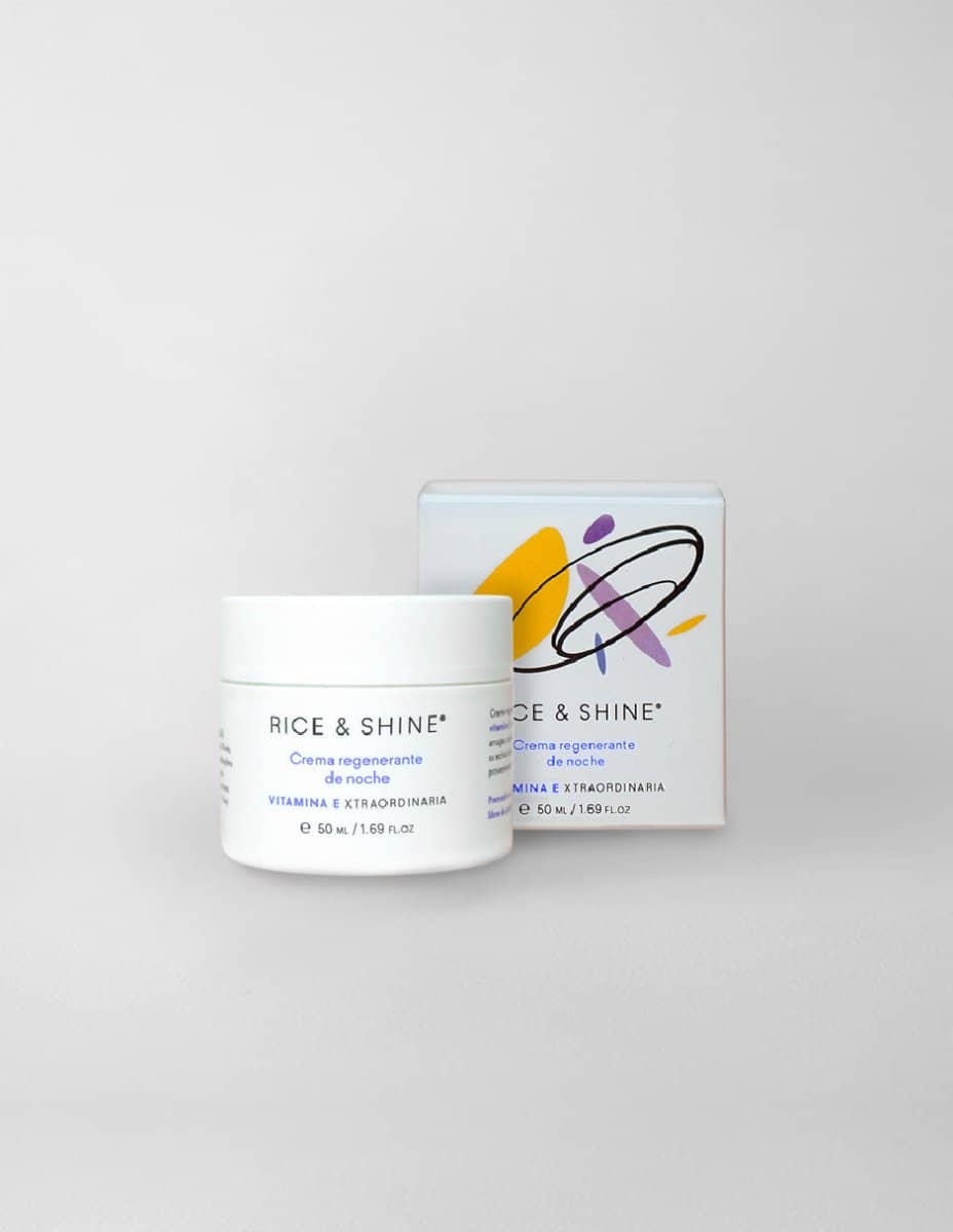 Crema de Noche - Cuidado de la piel - Rice & Shine la mayor concentración de vitamina E para cuidar tu piel. 2