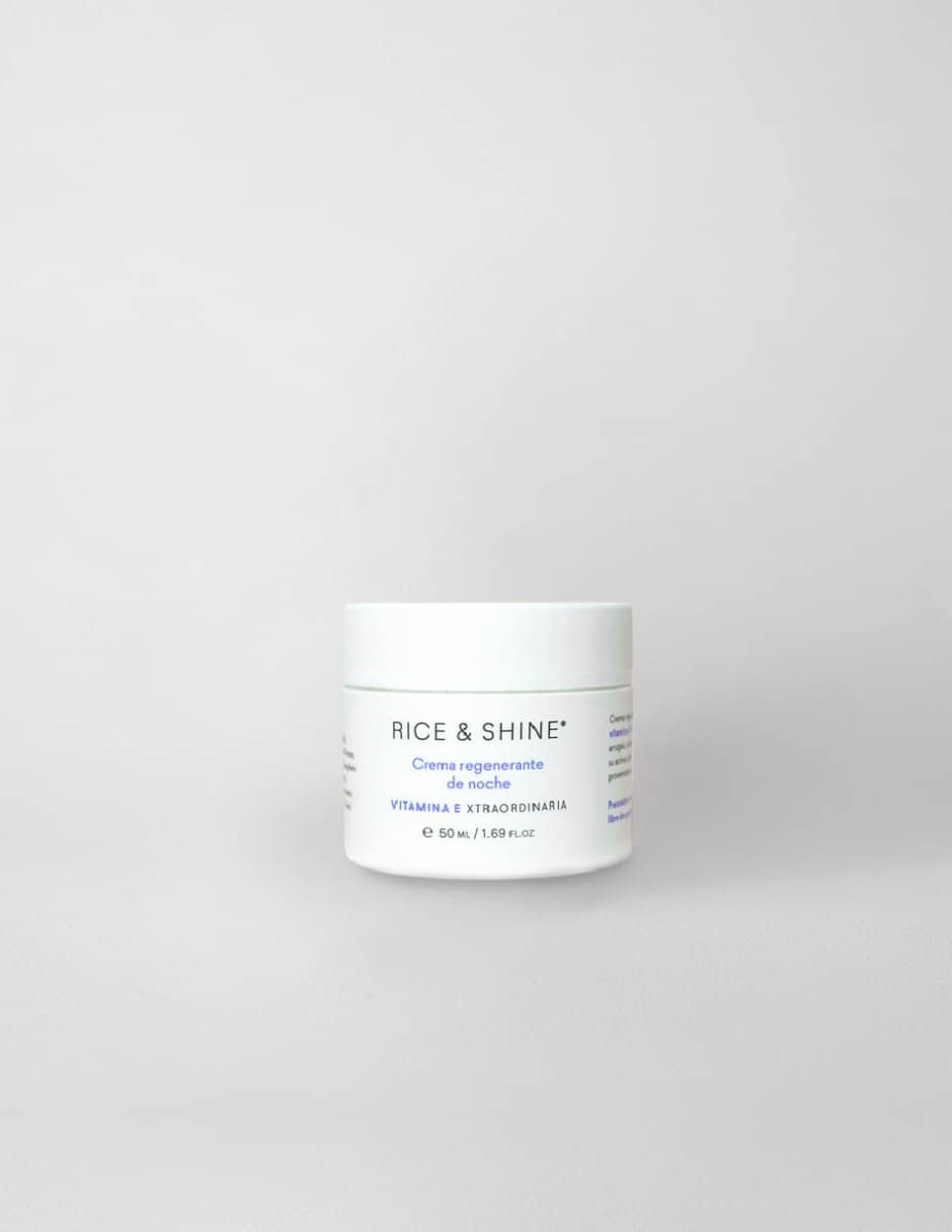 Crema de Noche - Cuidado de la piel - Rice & Shine la mayor concentración de vitamina E para cuidar tu piel. 2
