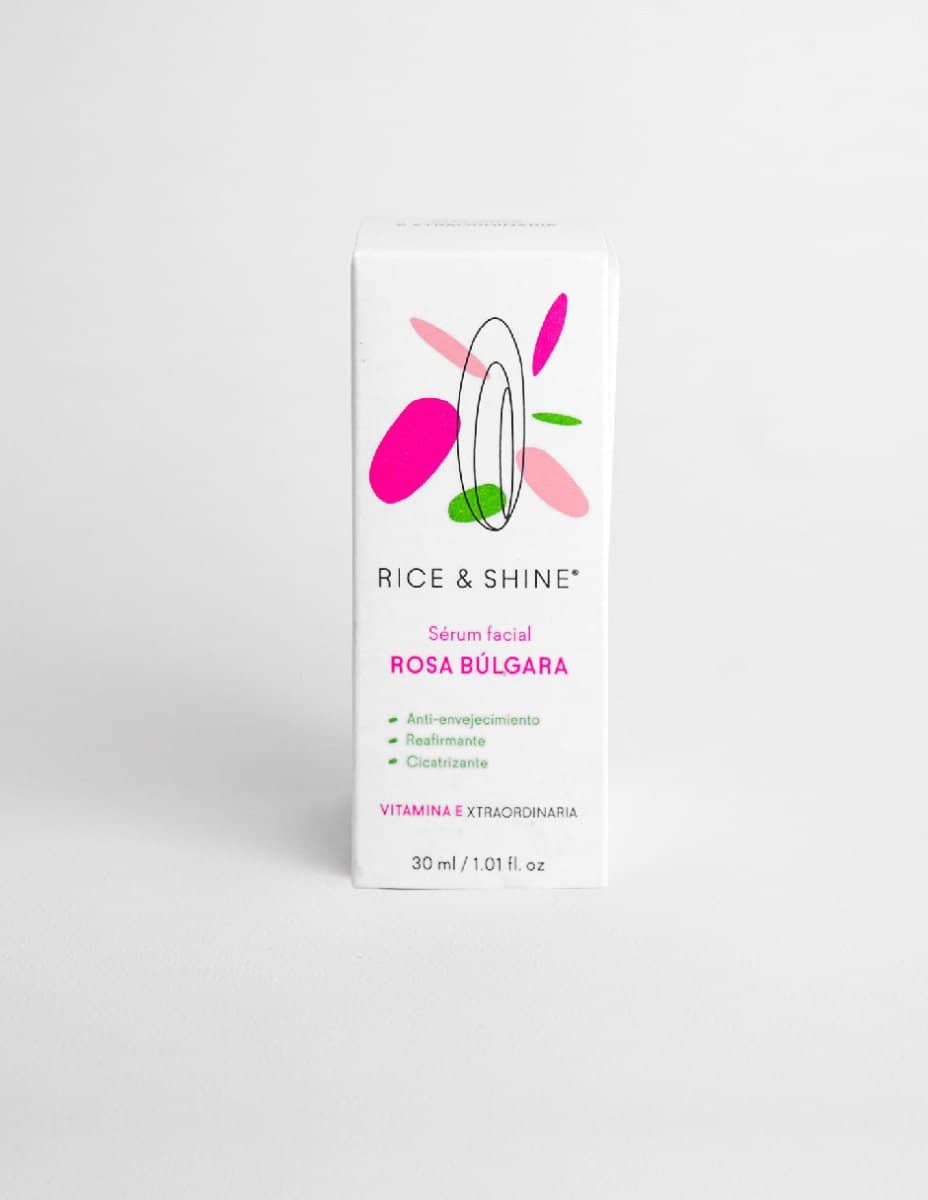 Serum Facial Ácido Hialurónico y Rosa Búlgara - Cuidado de la piel - Rice & Shine la mayor concentración de vitamina E para cuidar tu piel. 3